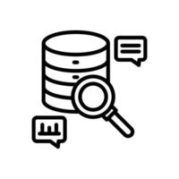 eficaz datos icono en vector. logotipo vector