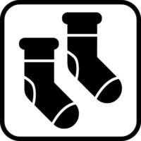 icono de vector de calcetines de invierno