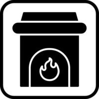 Fireplace Vector Icon