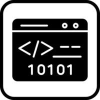 Binary Website Vector Icon