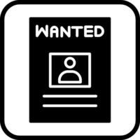 Wanted Poster Vector Icon