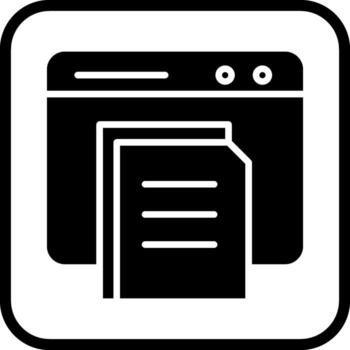 icono de vector de documento