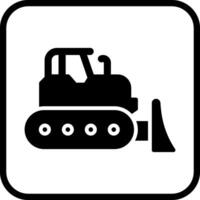 Bulldozer Vector Icon