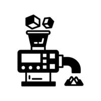 Rock Crushing  icon in vector. Logotype vector