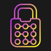 Pattern Lock Vector Icon