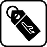 Luggage Tag Vector Icon