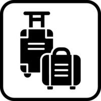 icono de vector de bolsa de equipaje