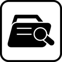 Magnifier Folder Vector Icon