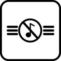 Music Disabled Vector Icon