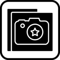 estrella fotografía vector icono
