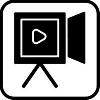 icono de vector de grabación de video