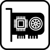 icono de vector de gpu