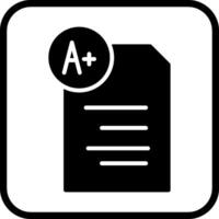 Graded Paper Vector Icon