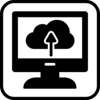 nube apoyo vector icono