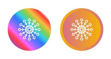 icono de vector de copo de nieve