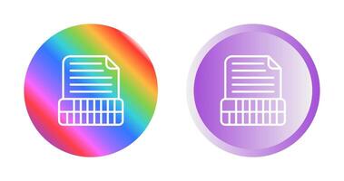 Document Insert Table Vector Icon