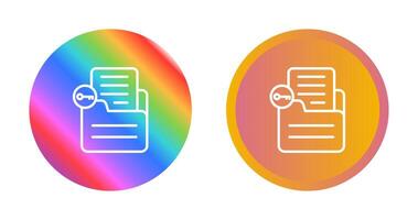 Document Unlock Vector Icon