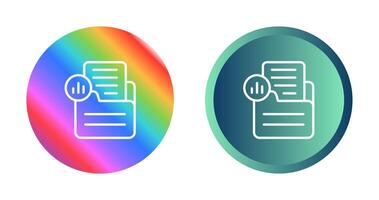 Document Analytics Vector Icon