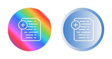 Document Insert Icon Vector Icon