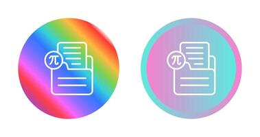 Document Insert Formula Vector Icon