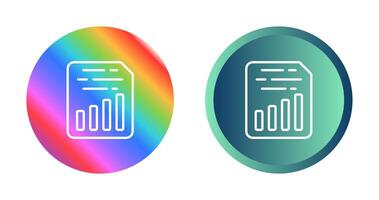 Document Insert Chart Vector Icon