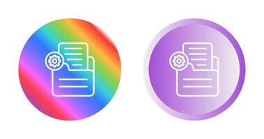 Document Settings Vector Icon