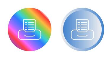 Filing cabinet with files Vector Icon