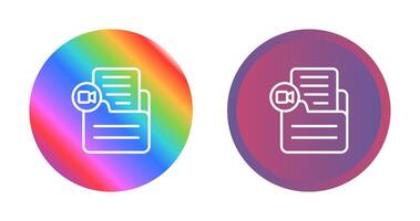 Document Insert Video Vector Icon