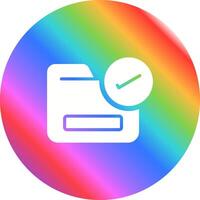 Folder with a Checkmark Vector Icon