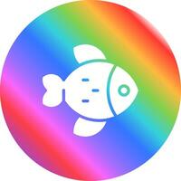 icono de vector de pescado