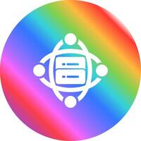 Cluster Server Vector Icon