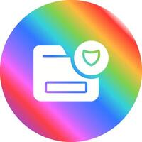 icono de vector de seguridad de documento