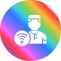 Wifi usuario vector icono