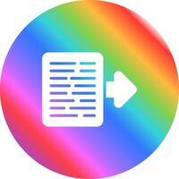 Document Export Vector Icon