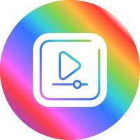 Video Play Square Vector Icon