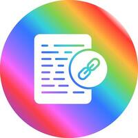 Document Link Vector Icon