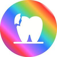 Broken Teeth Vector Icon