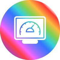 icono de vector de computadora de escritorio