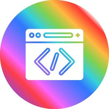 icono de vector de codificación