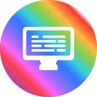 icono de vector de computadora de escritorio