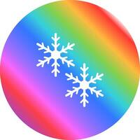 icono de vector de copos de nieve