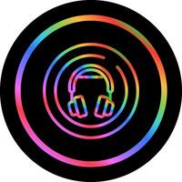 Headphones Circle Vector Icon