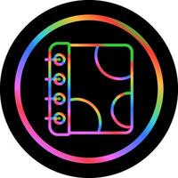 Notebook with Decorative Vector Icon