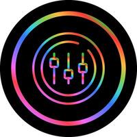 Music Equalizer Circle Vector Icon