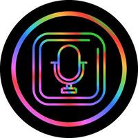 Microphone Square Vector Icon