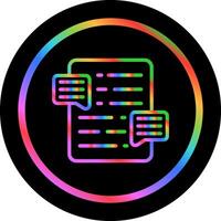 Document Commenting Vector Icon