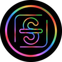 Strikethrough Vector Icon