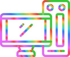 Desktop Computer Vector Icon