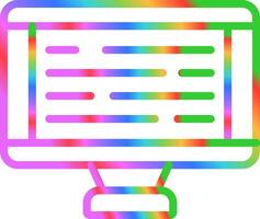 Desktop Computer Vector Icon
