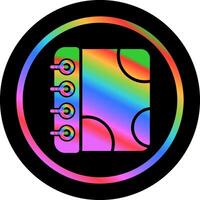 Notebook with Decorative Vector Icon